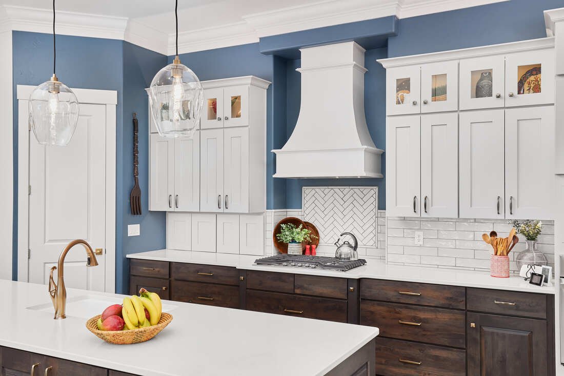 Blue and White Kitchen