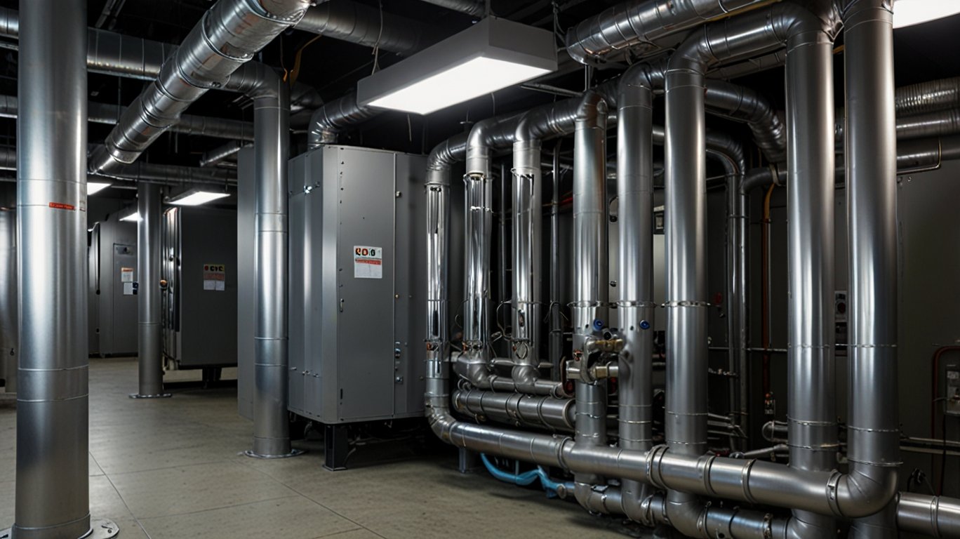 Engineering HVAC system - boiler room