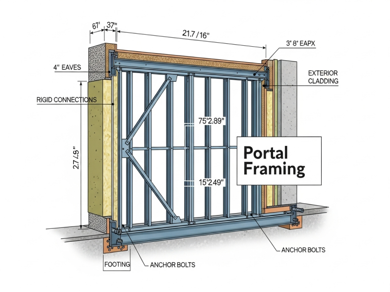 Portal Framing and Braced Wall Panels